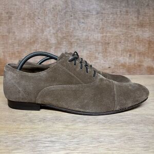 KG Kurt Geiger Men Size 11 US, 44 EU Shoes Brown Suede Almond Toe Dress Oxford